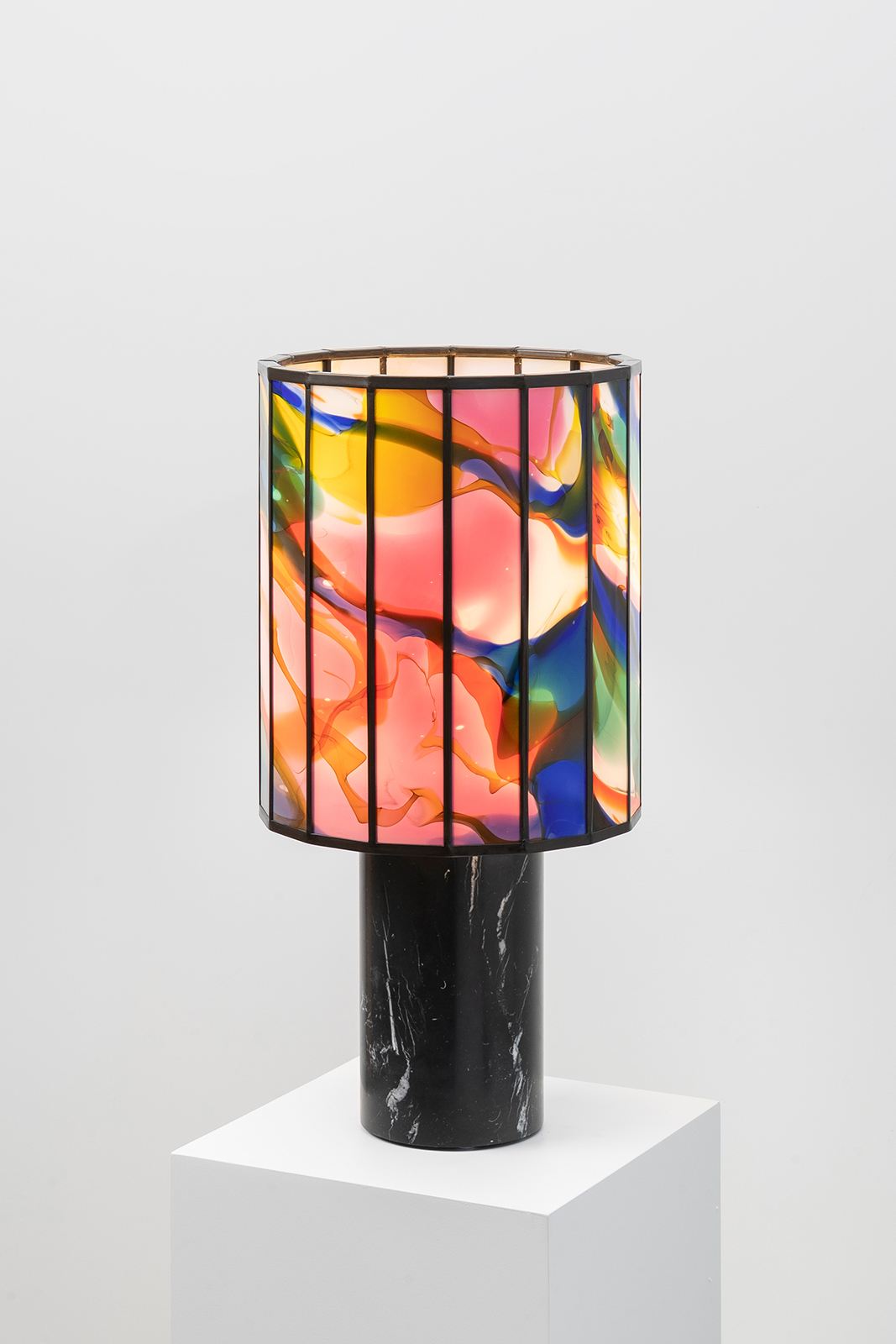Stained Glass Table Light 135 / Stained Glass Lights by Maarten De Ceulaer